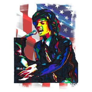 Billy Joel Piano Pop Rock Music Poster Print Wall Art 18x24